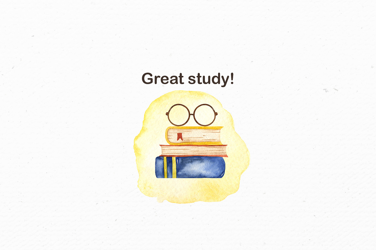 SCHOOL watercolor collection, an Education Illustration by Marina Ermakova (Photo 11 of 11)