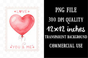 Valentine's Day Postage Stamp, an Illustration by Designking (Thumbnail 4 of 5)