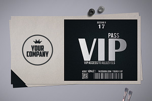 Stylish Simple VIP PASS