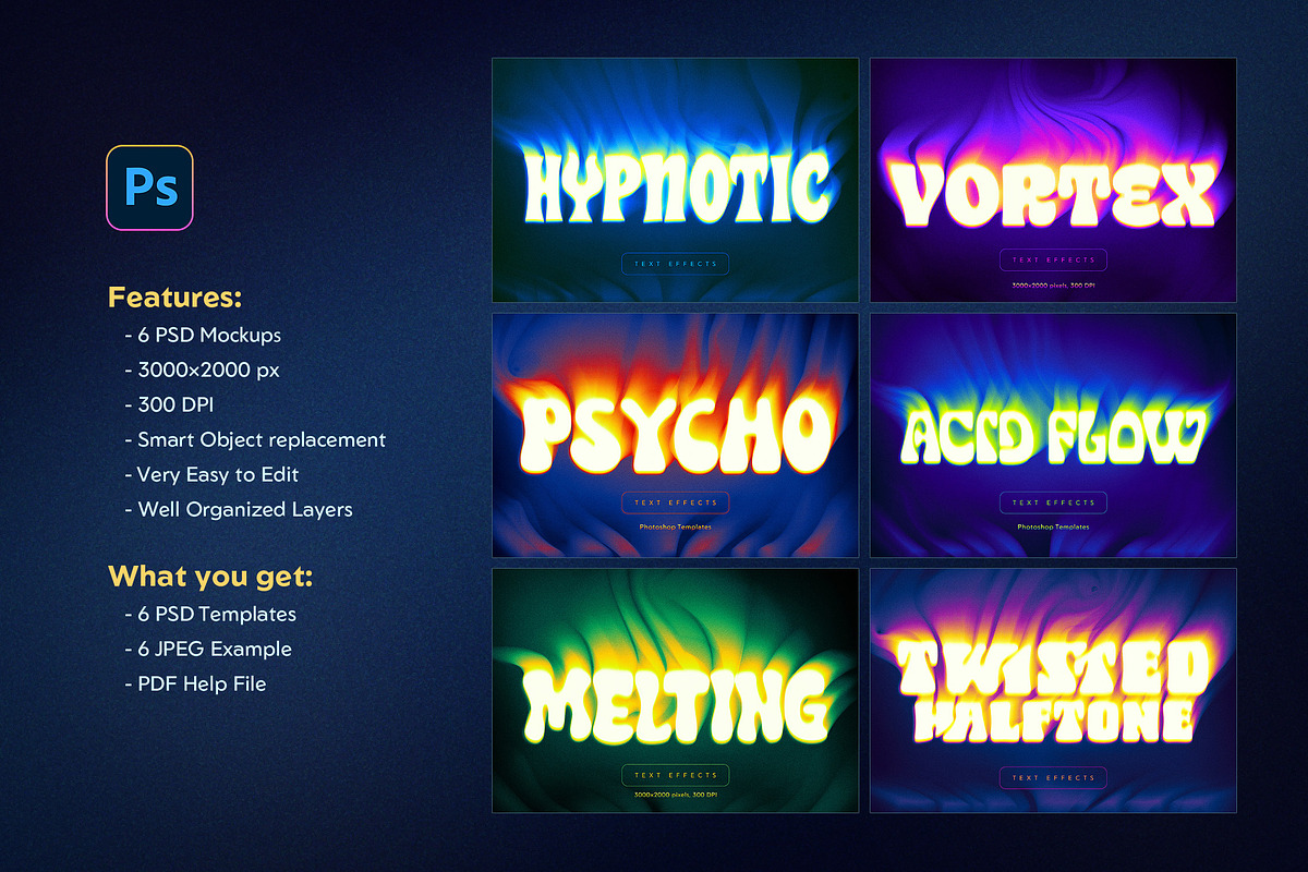 Twisted Halftone Text Effects, a Layer Style Add-On by Andrew Skoch Design (Photo 9 of 9)