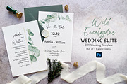 Wild Eucalyptus Wedding Suite, an Invitation Template by BlueRobinDesignShop (Thumbnail 1 of 5)