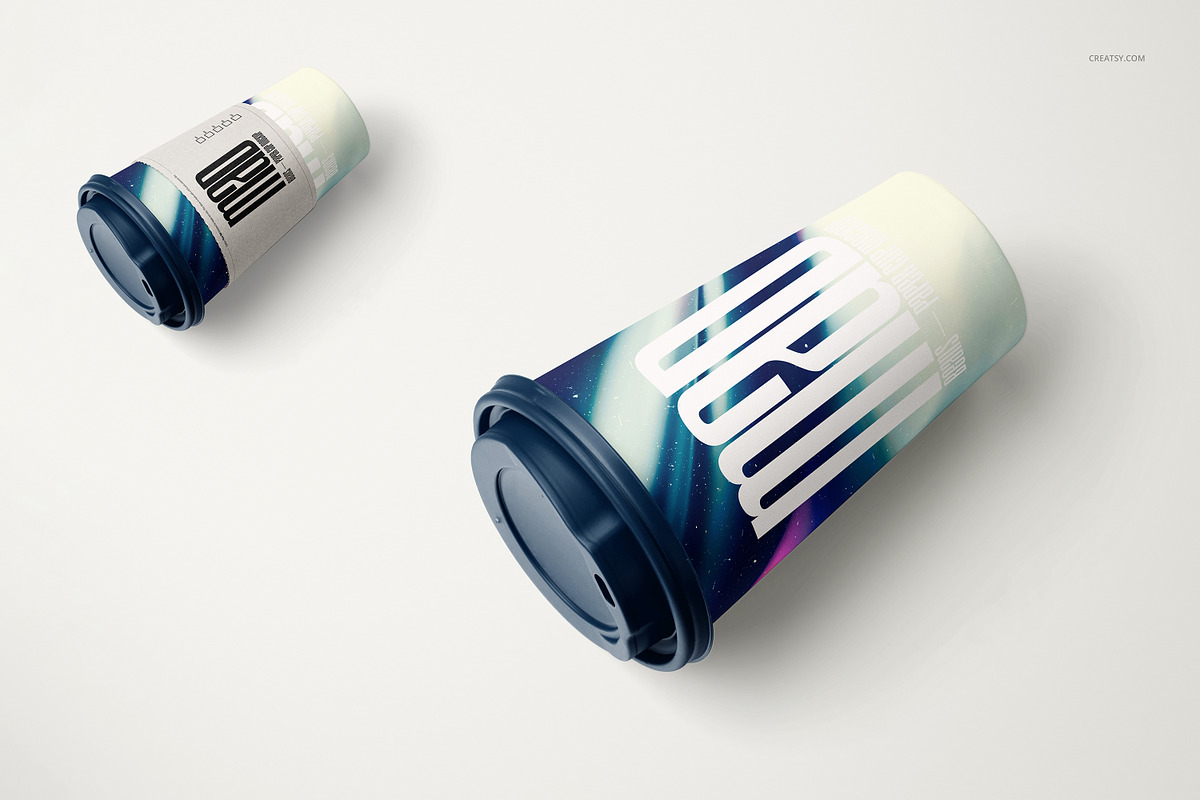 Paper Coffee Cup Mockup Set, a Cups & Container Mockup by creatsy5 (Photo 5 of 8)