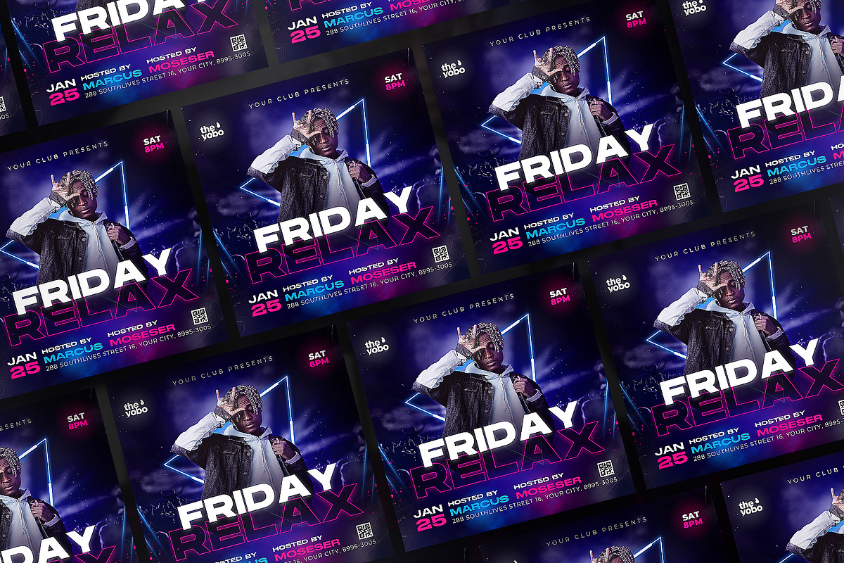 Party Flyer, Canva Club Flyer, a Flyer Template by FLYERHIVE (Photo 2 of 3)