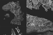 20 Abstract Earth Relief Maps Part#2, a Texture Graphic by GarryKillian (Thumbnail 3 of 4)