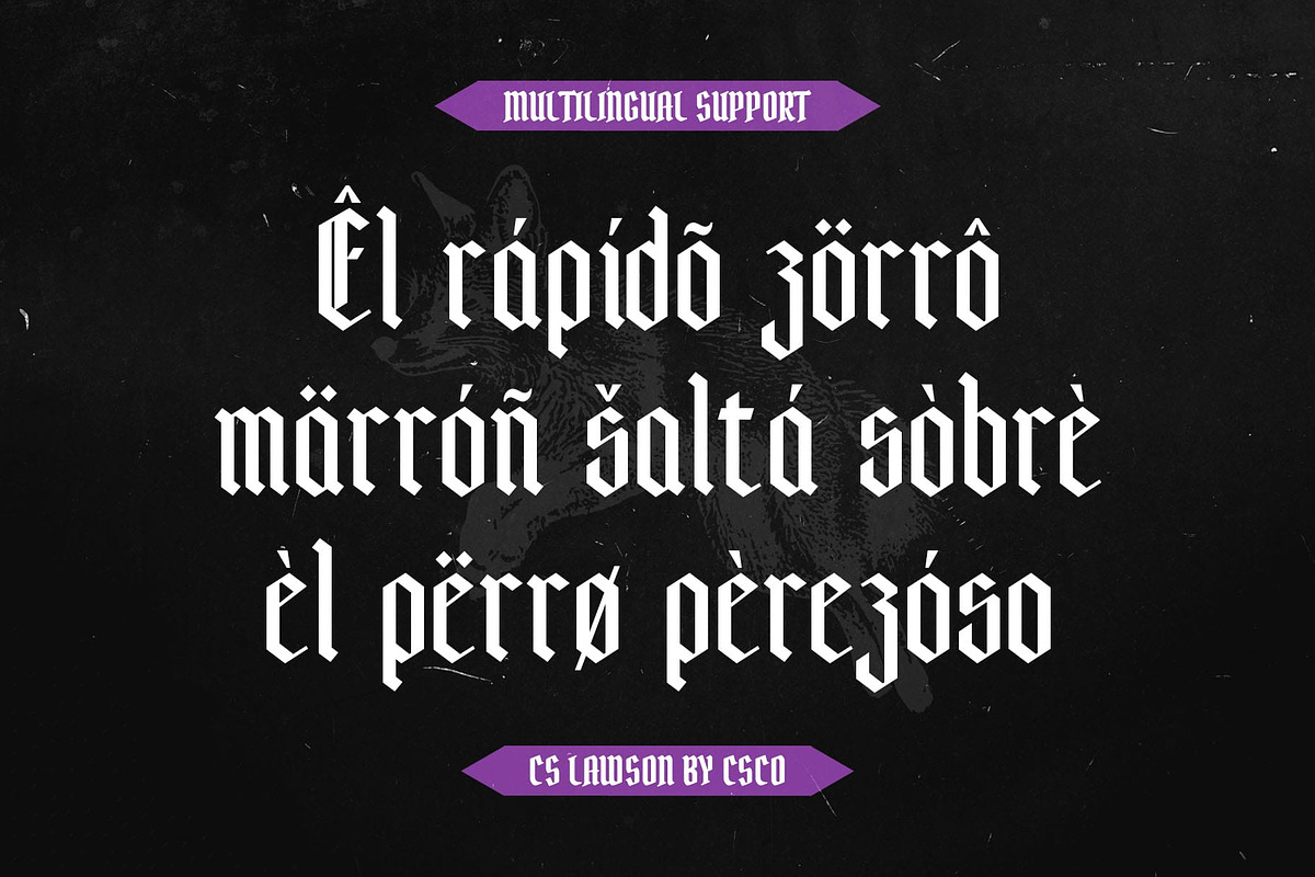 CS Lawson – Gothic Font, a Blackletter Font by Craft Supply Co. (Photo 3 of 8)