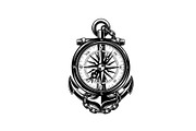 Nautical Anchor Compass Bundle, an Illustration by Creativeshirt (Thumbnail 15 of 31)