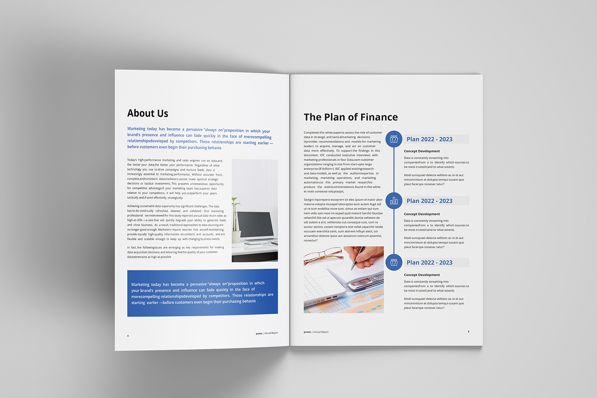 Annual Report, a Brochure Template by azadcsstune (Photo 5 of 11)