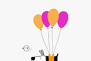 Dog & Bird Collection 1, an Animal Illustration by Irene Loal (Thumbnail 5 of 17)