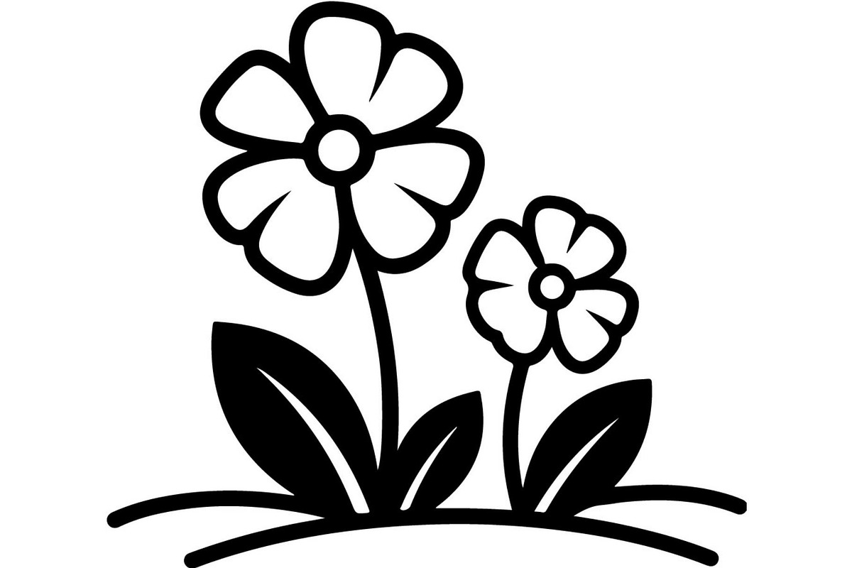 Simple Wildflower Silhouette, an Object Graphic by Designer_Momina (Photo 3 of 15)