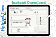 My Friend, Simon Sticker Set, a Graphic by Dori Debreceni draws (Thumbnail 6 of 8)