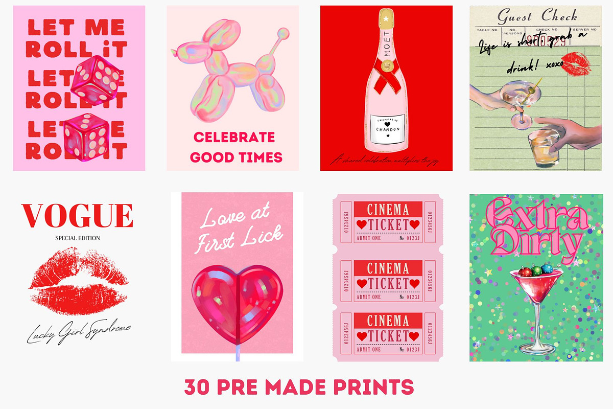 Lucky Girl's Vegas-Style Party Pack, a Decorative Illustration by Saint aury Studio (Photo 6 of 10)