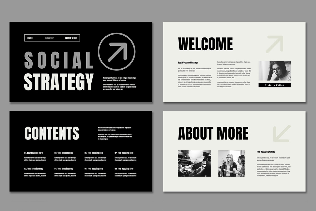 Social Media Strategy Presentation, a Presentation Template by ContestDesign (Photo 2 of 5)