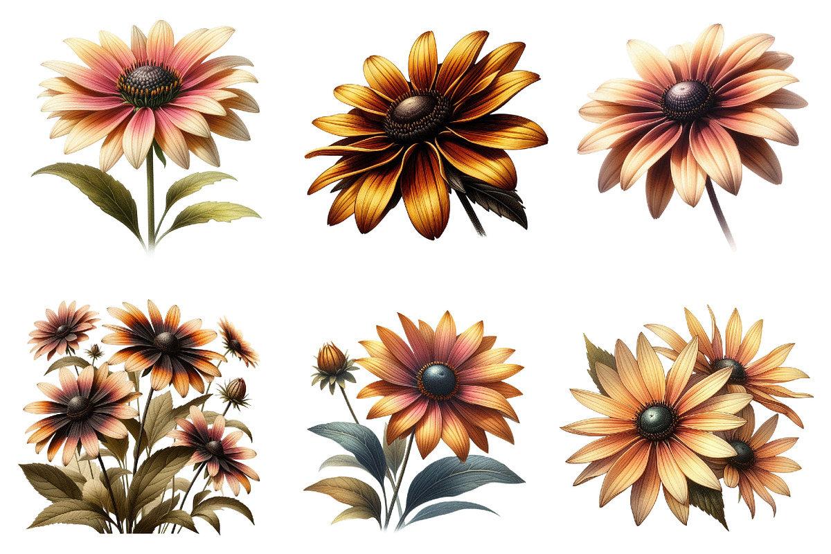 Black Eyed Susan Clipart Bundle., a Graphic by CitraGraphics (Photo 3 of 4)