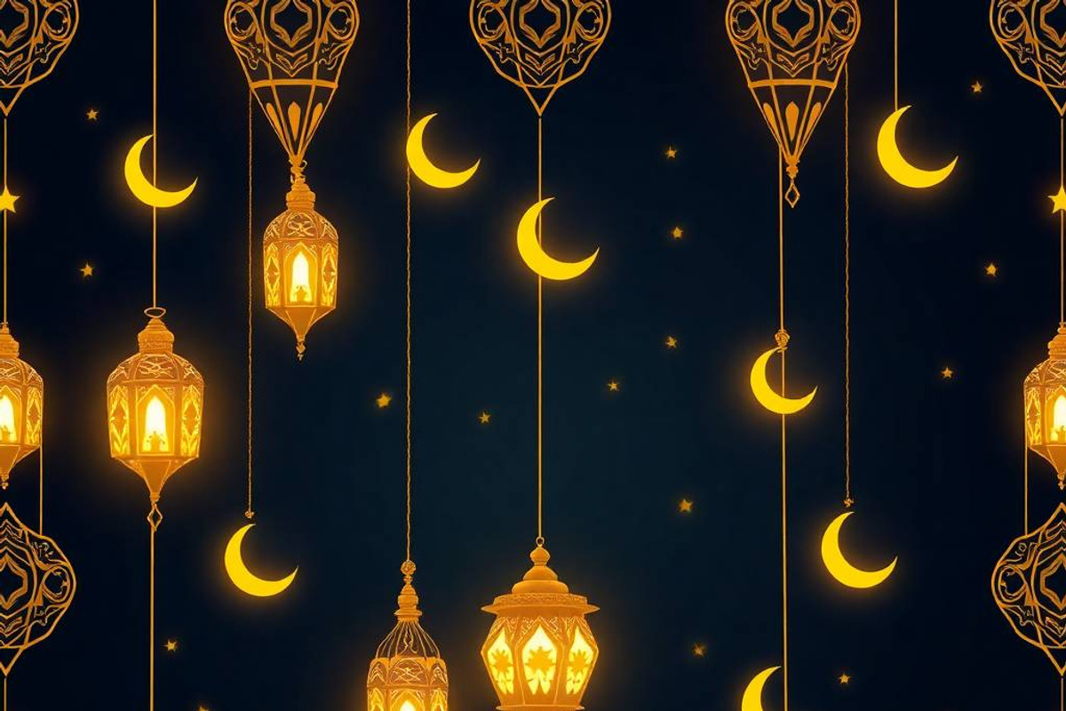 32 PNG Golden Islamic Lantern Patter, a Pattern Graphic by adenpinkstore (Photo 6 of 17)