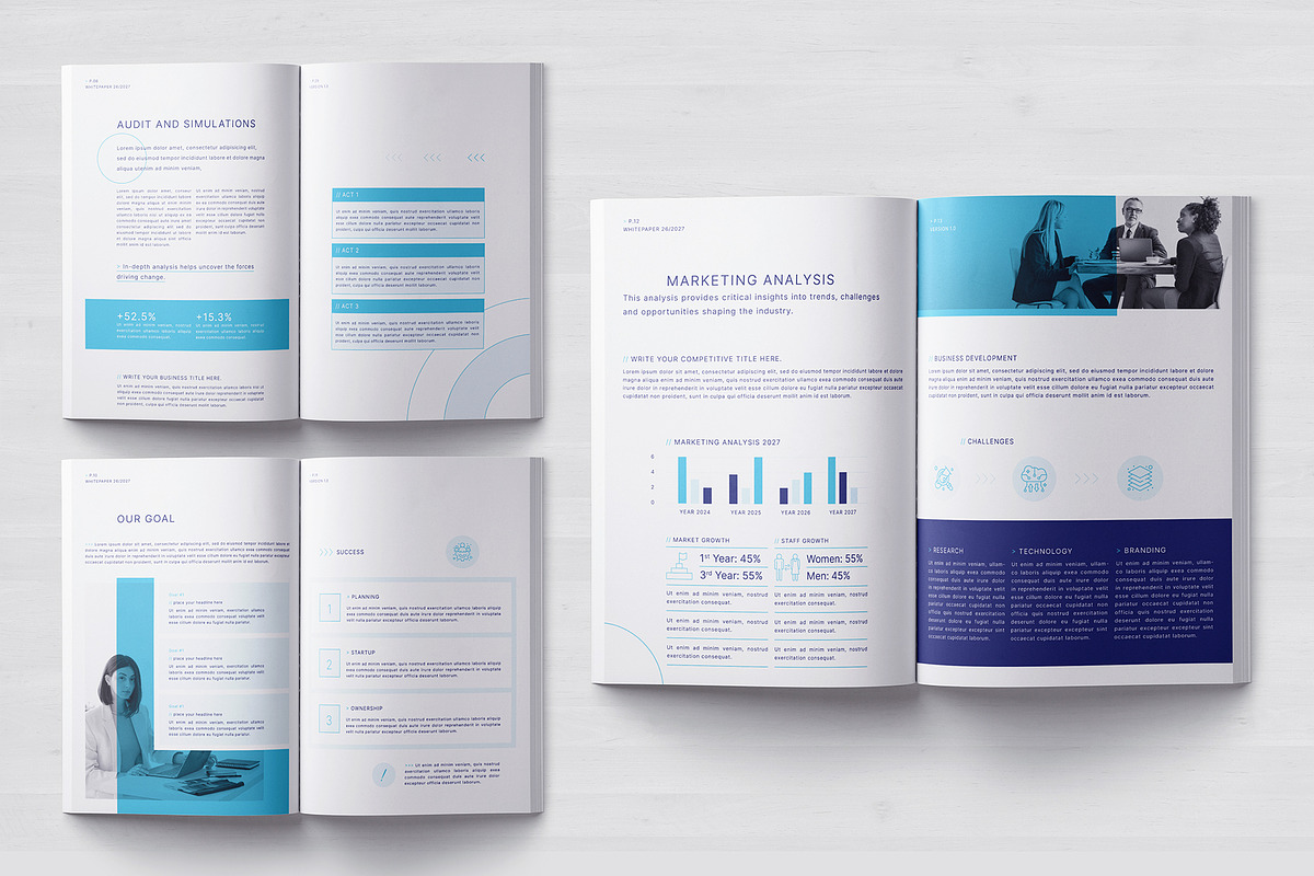 Business White Paper Template, a Brochure Template by Designsoul14 (Photo 7 of 13)
