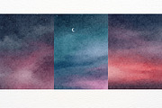 Night Sky Watercolor Background, a Texture Illustration by ArtbyHien (Thumbnail 7 of 10)