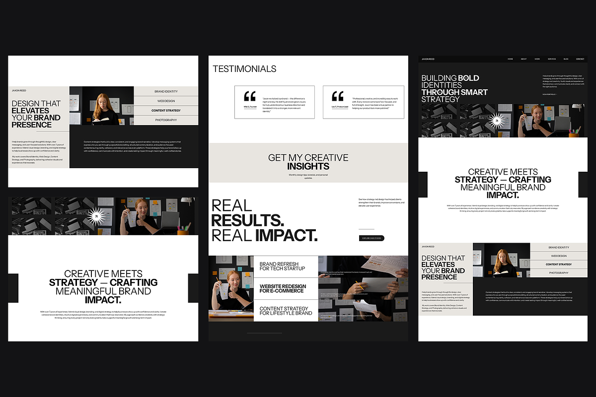 Figma Portfolio Landing Page, a Landing Page Template by Musara (Photo 6 of 6)