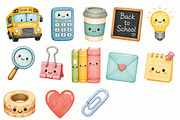 Back to School Clipart Bundle, an Education Illustration by Villa 11 Estudio (Thumbnail 4 of 6)
