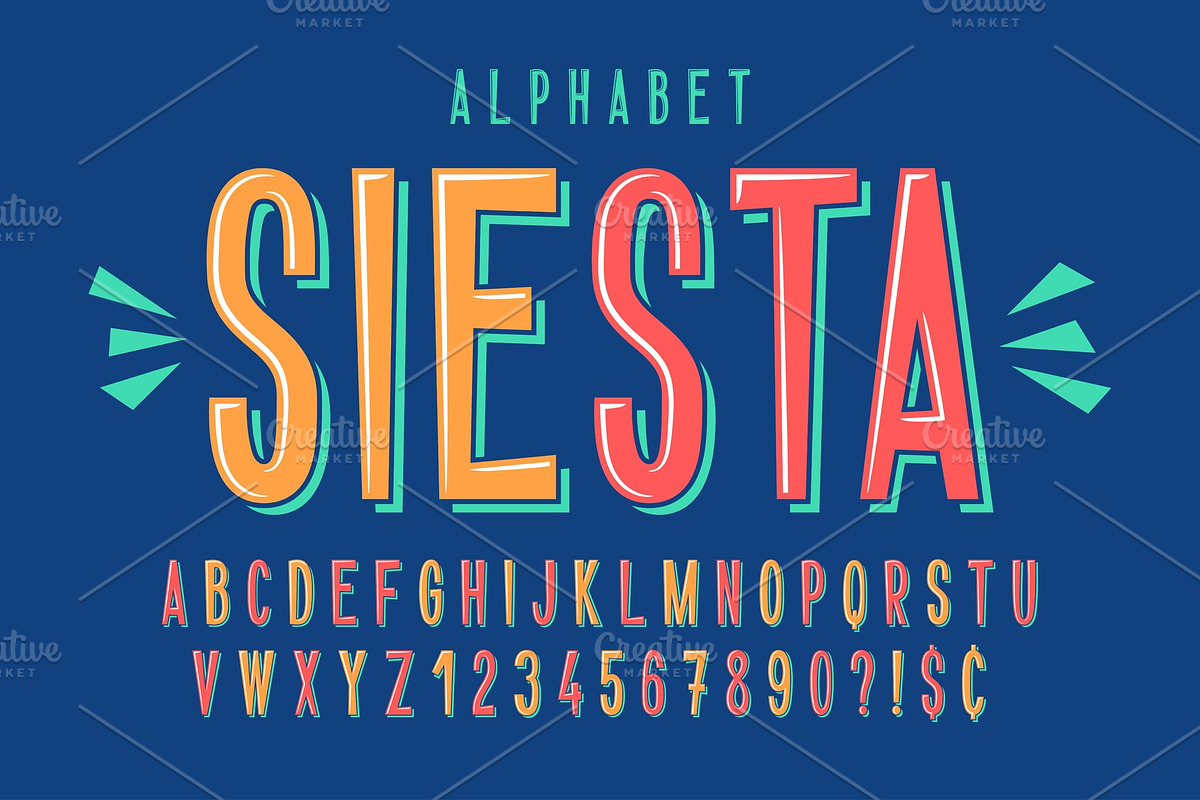 Comical trendy condensed alphabet, an Illustration by RevelStockart