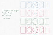 Hand-Drawn Watercolor Frames, a Graphic by Solo Art Original (Thumbnail 2 of 6)