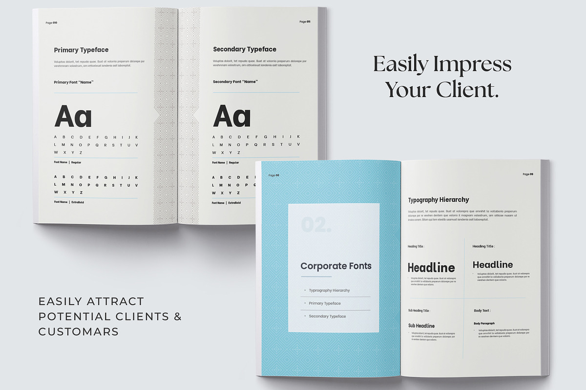 Brand Guidelines, Brand Style Guide, a Brochure Template by Niofix (Photo 4 of 6)