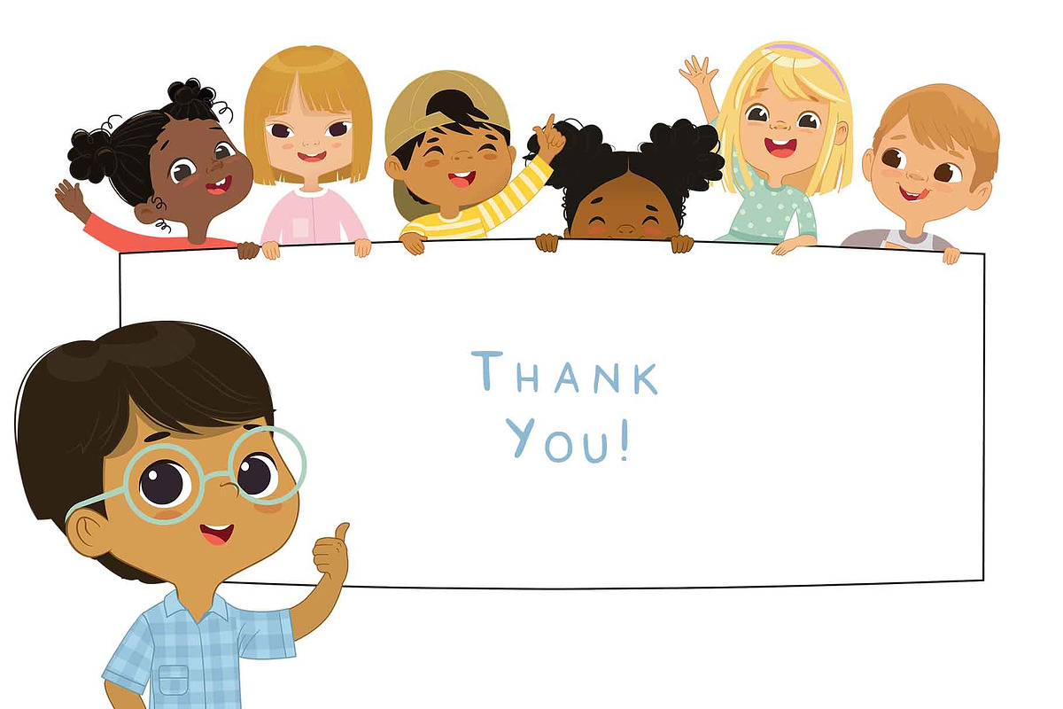 Multicultural Children Hold Poster, an Education Illustration by FoxyImage (Photo 4 of 4)