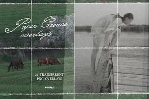 Paper Crease Overlays, a Texture Graphic by Purple