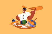 Chefs cooking food set, a Food Illustration by PaperTrident (Thumbnail 9 of 11)