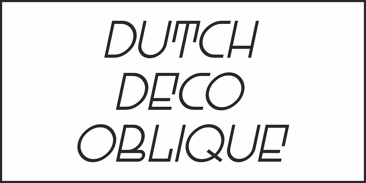 Dutch Deco JNL, a Sans Serif Font by Jeff Levine Fonts (Photo 4 of 5)