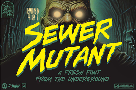 Sewer Mutant - Spooky Comic Font