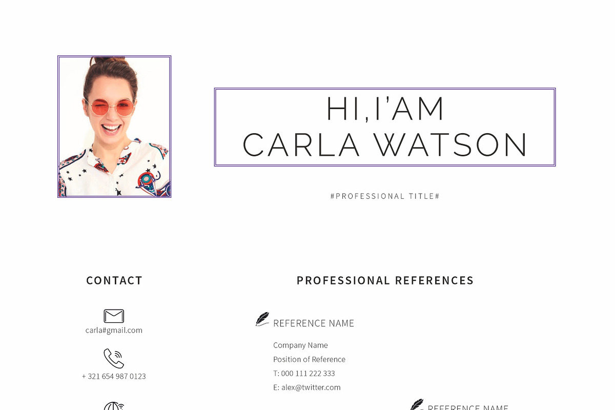 Resume Template / CV, a Resume Template by Peunayah (Photo 7 of 7)