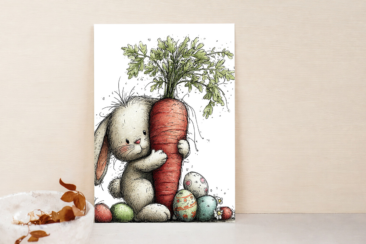Whimsical Bunny Easter Clipart, a Graphic by Libby Wishes (Photo 2 of 7)