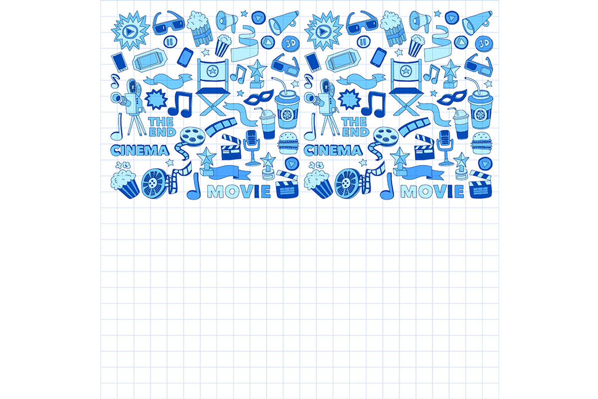 It's movie time! On notebook paper, a Texture Illustration by Art Loft (Photo 14 of 16)