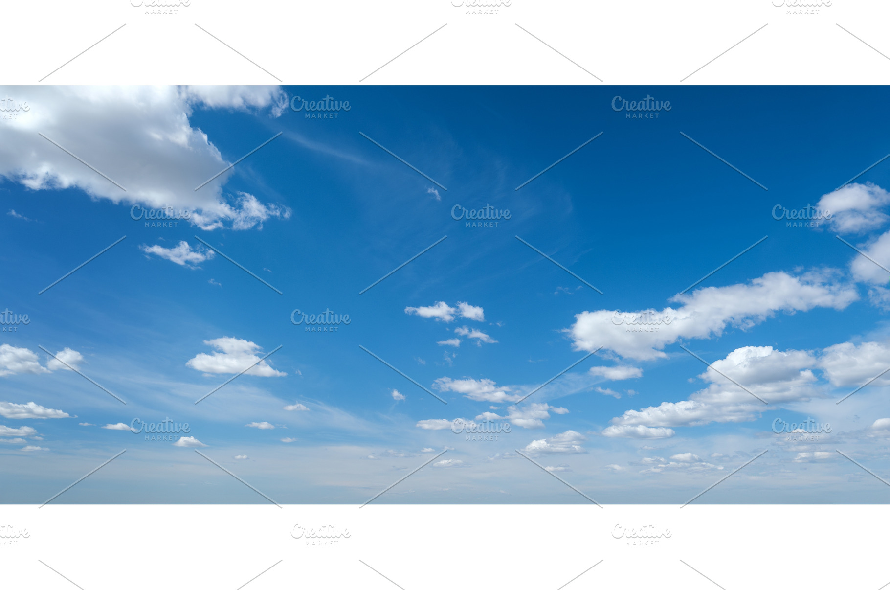 Clear Blue Sky with Wispy Clouds on, a Nature Photo by f9photos