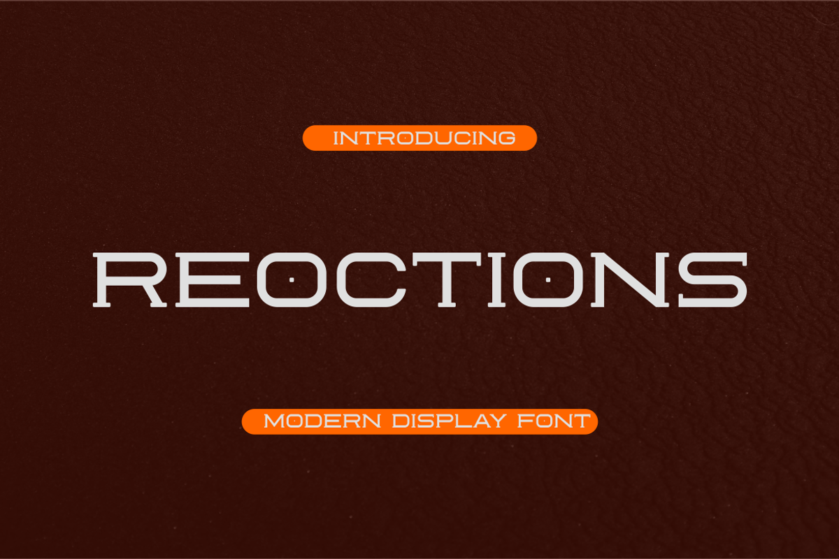 Reoctions Font, a Serif Font by brahamb_design (Photo 1 of 5)