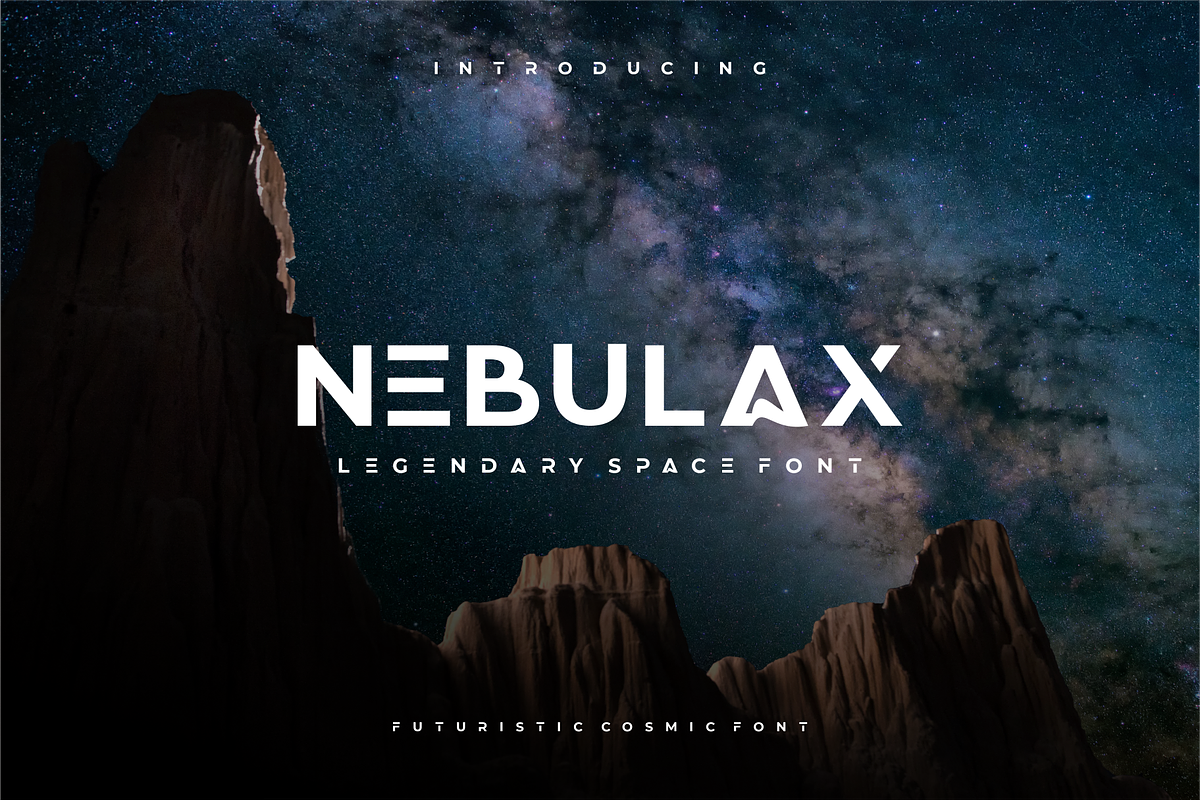 NEBULAX - Futuristic Modern Cyberpunk Font