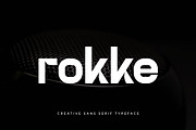 Rokke – Edgy Sans Font, a Sans Serif Font by Artiveko (Thumbnail 1 of 8)