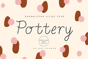 Pottery Handwritten Script Font, a Script Font by Oui Studio (Thumbnail 1 of 15)