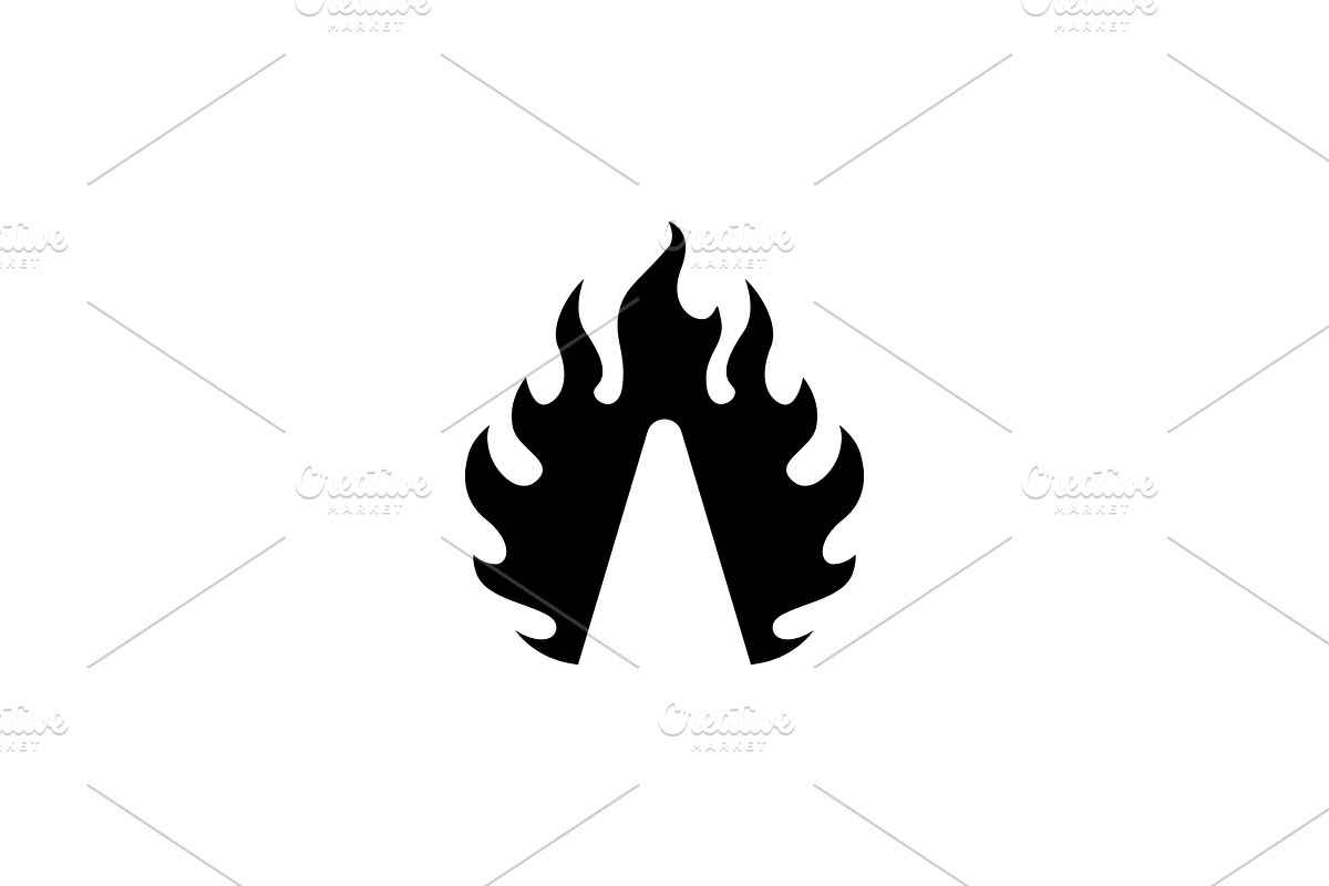 Letter A Fire Logo, a Branding & Logo Template by ganuDESIGN (Photo 2 of 3)