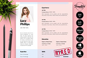 Modern CV Bundle / Resume - Lucy, a Resume Template by Templates Design Co. (Thumbnail 1 of 17)