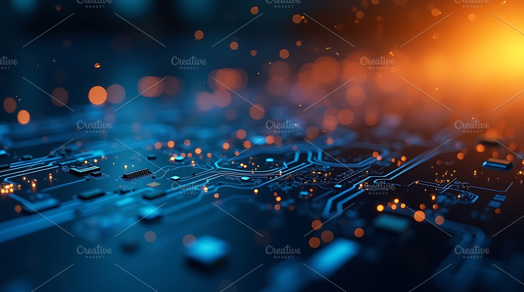Circuit board technology background, a Technology Photo by Artonix