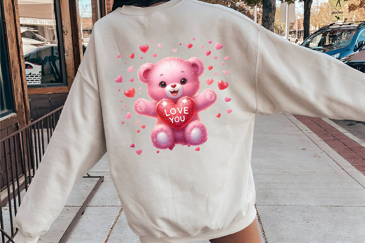 Watercolor Valentines Teddy Bear PNG, an Illustration by SinaCreation (Photo 7 of 11)