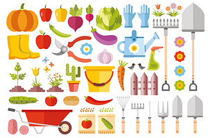 Flat Gardening and Farming Set