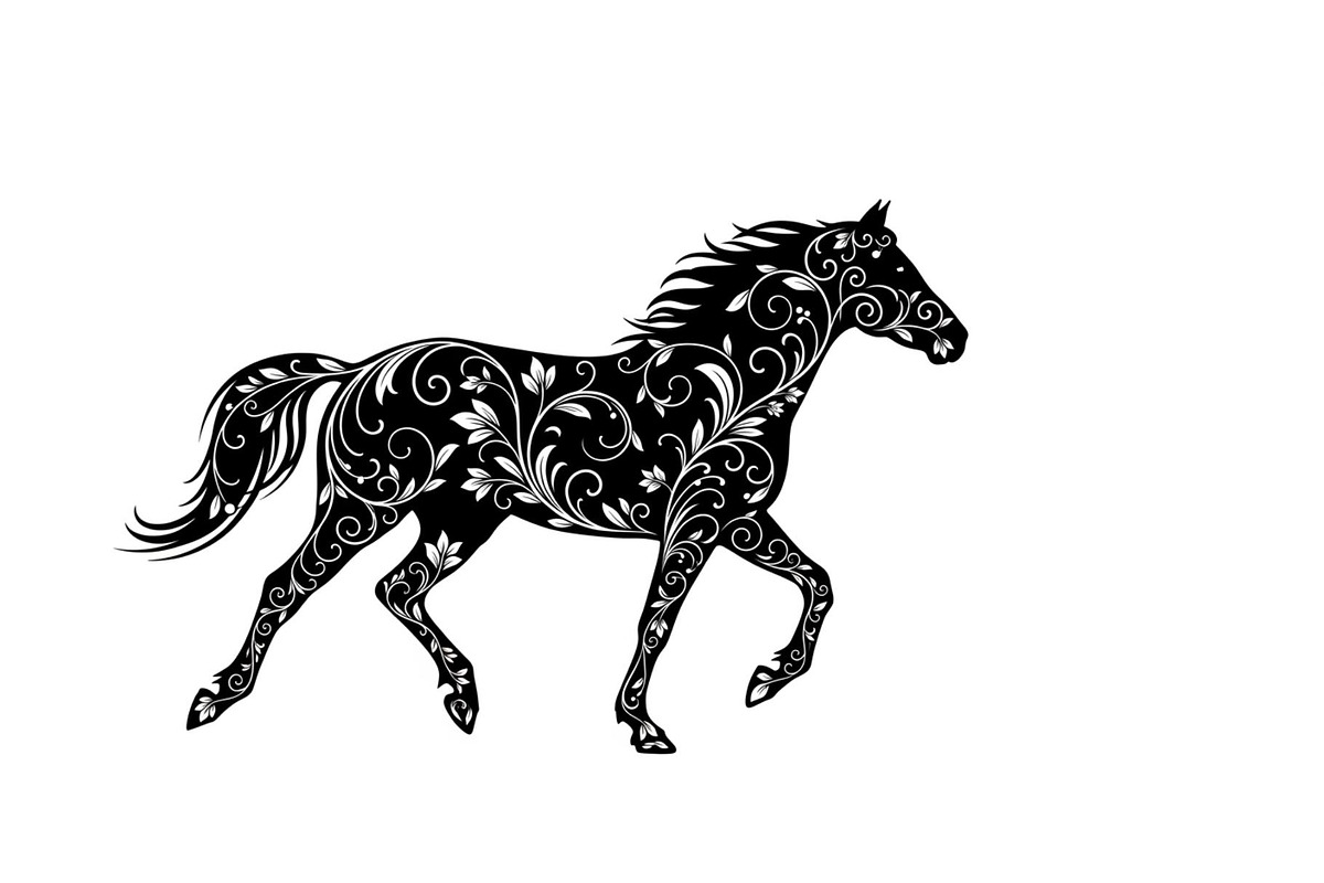 Running Horse Silhouette SVG Bundle, an Illustration by Creativeshirt (Photo 20 of 31)