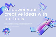 3D Glass Waves - 93 illustrations, an Object Graphic by assetpro.design (Thumbnail 3 of 15)