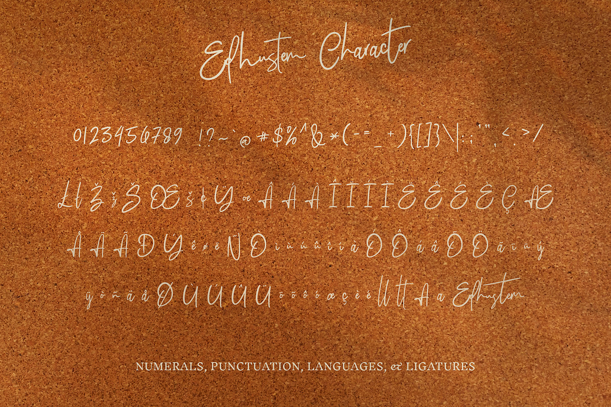 Edhustem - Authentic Signature, a Script Font by tebaltipislab (Photo 8 of 12)