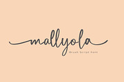 Mallyola Brush Script Font, a Script Font by NTC Graphic (Thumbnail 1 of 8)