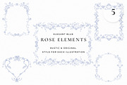 Rose Garden LineArt, a Decorative Illustration by AW Studios (Thumbnail 5 of 9)