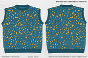 Knitted Vest Crew Neck - Mockup, a Hoody Mockup by DaldSgh (Thumbnail 3 of 11)