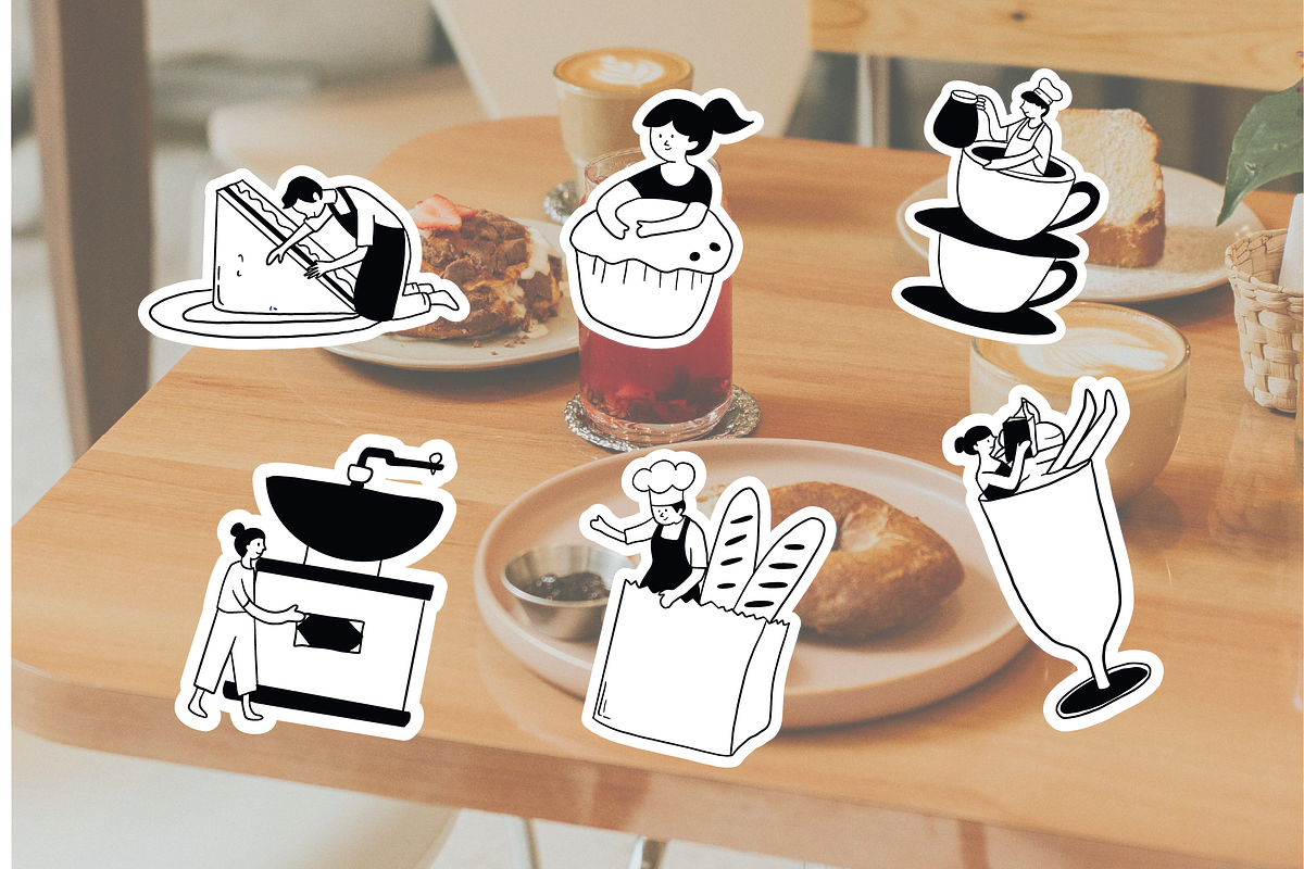 Cafe and Coffe | Vector Illustration, an Object Illustration by Berdansabersama (Photo 7 of 8)
